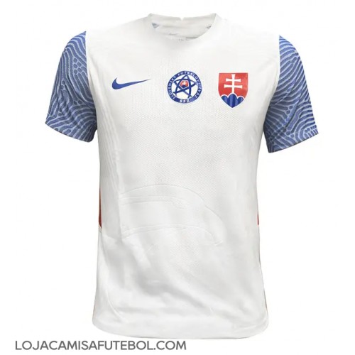 Camisa de Futebol Eslováquia Equipamento Secundário Europeu 2024 Manga Curta